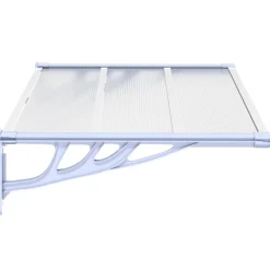 Hot Ovikatos läpinäkyvä polykarbonaatti, harmaa, eri kokoja Ovikatokset