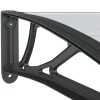 Ovikatos 150x100 cm polykarbonaatti musta/ruskea*FinePRICE Best