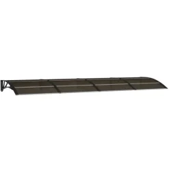 Ovikatos 350x100 cm polykarbonaatti musta*FinePRICE Sale