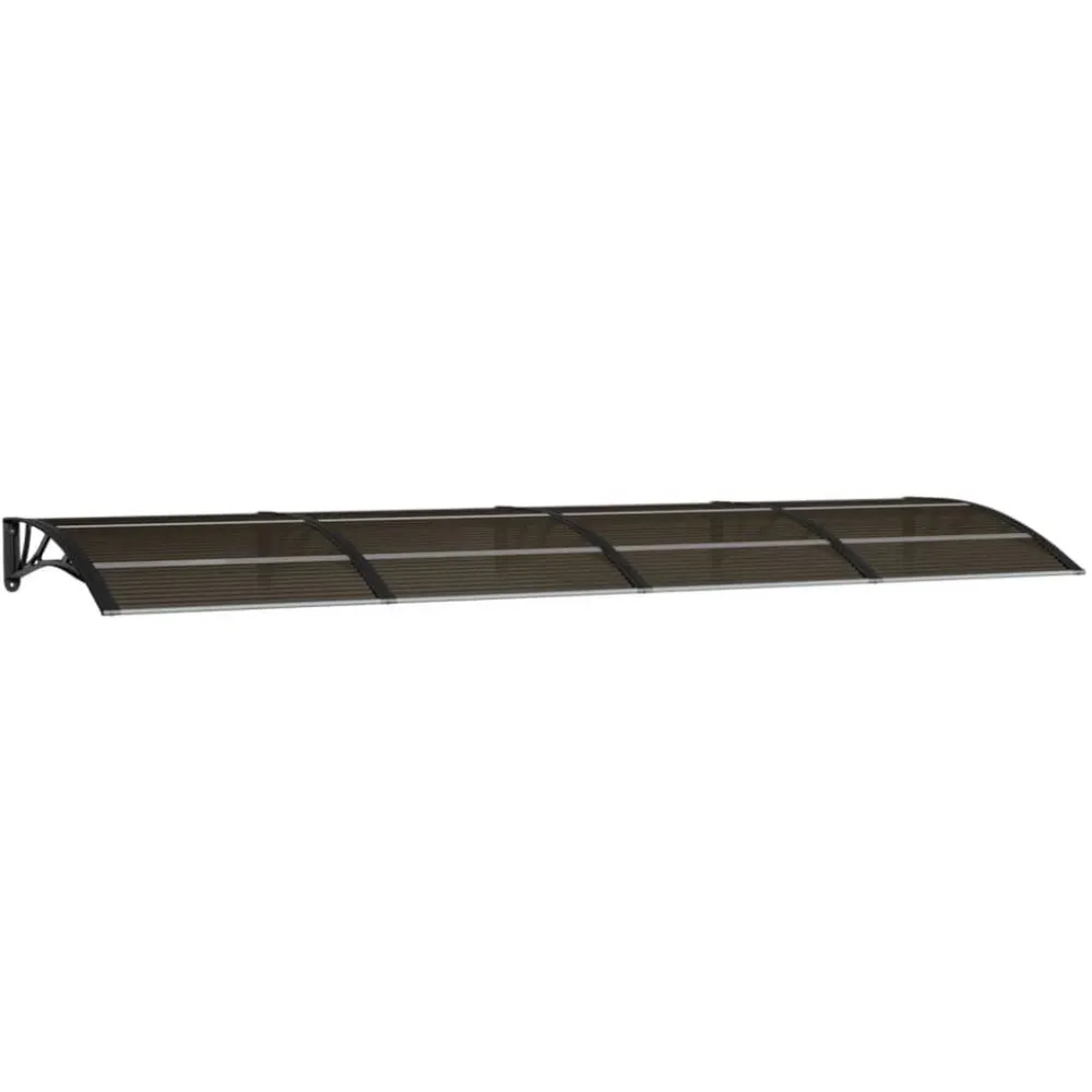 Ovikatos 350x100 cm polykarbonaatti musta*FinePRICE Sale
