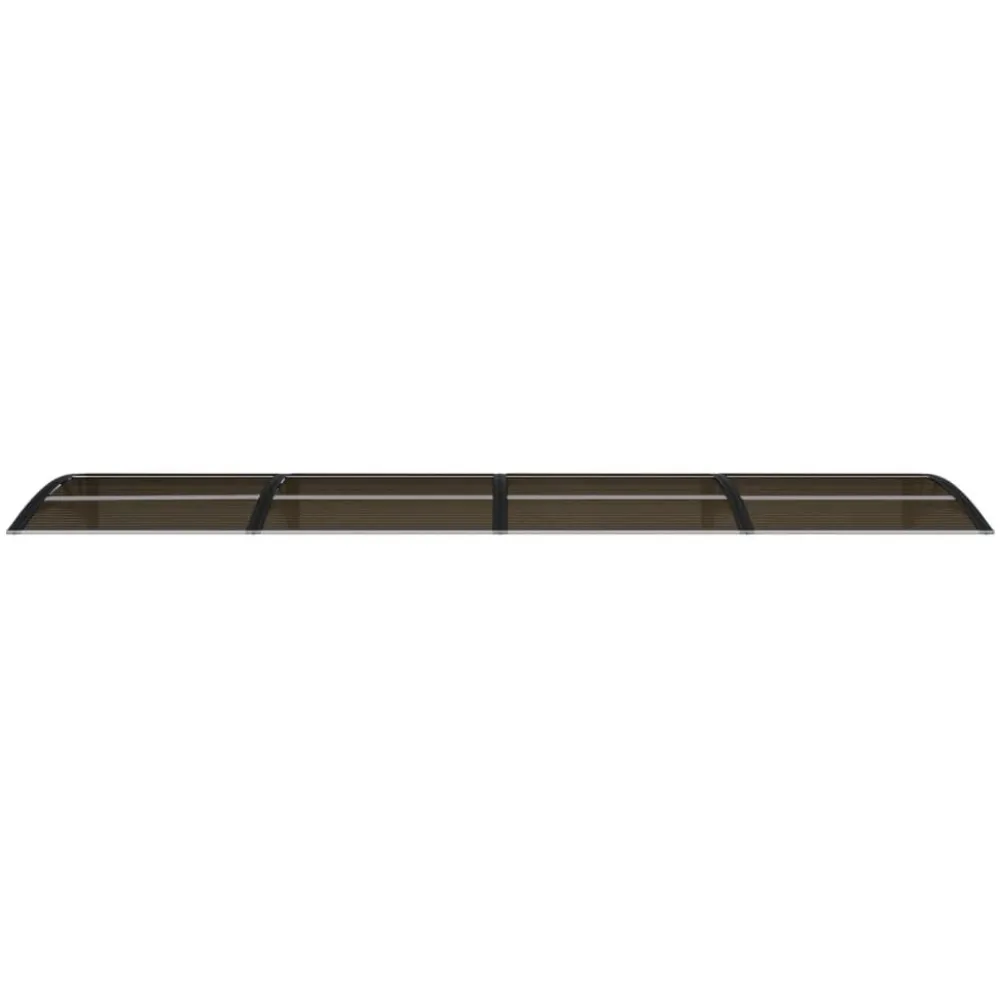 Ovikatos 350x80 cm polykarbonaatti musta*FinePRICE Discount
