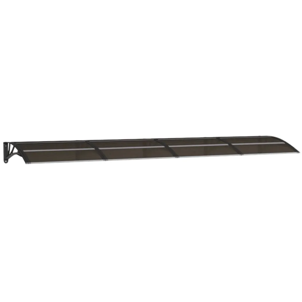 Ovikatos 350x80 cm polykarbonaatti musta*FinePRICE Discount
