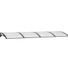 Ovikatos 350x100 cm polykarbonaatti vaalea/musta*FinePRICE Outlet