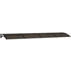 Ovikatos 400x100 cm polykarbonaatti musta*FinePRICE Best