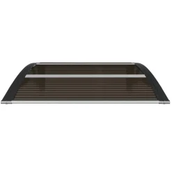 Ovikatos 80x80 cm polykarbonaatti musta*FinePRICE Outlet