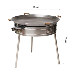 Hot Paellasetti Expert-960 Ø96cm kaasupoltin säädinletkusetti teräs Kaasugrillit