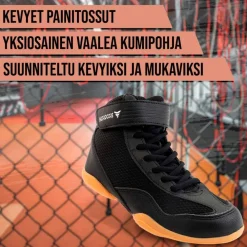 Sale Painikengät Core, musta, eri kokoja Urheilukengät