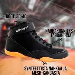 Sale Painikengät Core, musta, eri kokoja Urheilukengät