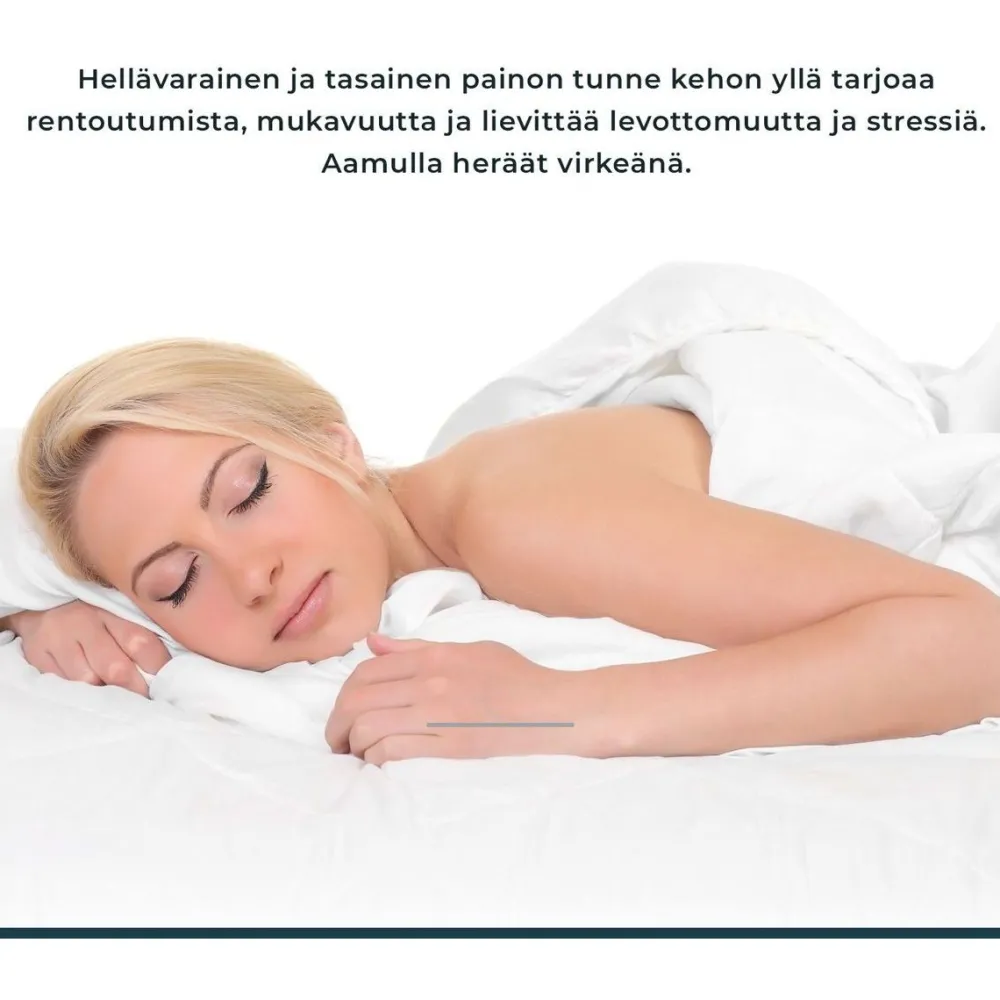 Painopeitto Queen 200x220 cm 16 kg tummanharmaa*Polar Night New