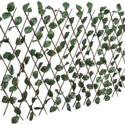 Pajusäleikköaidat 5 kpl keinotekoisilla lehdillä 180x60 cm*FinePRICE New