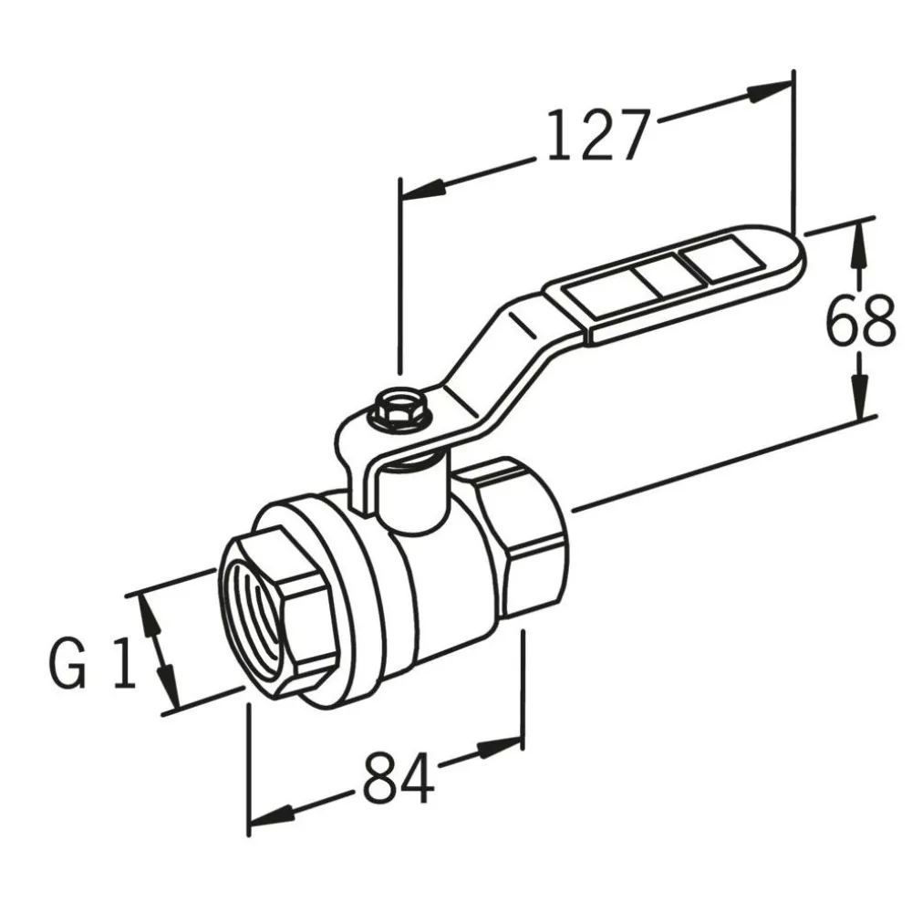 Best Palloventtiili 400025 MS DN25 Venttiilit
