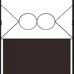4-paneelinen tilanjakaja, ruskea, 160x180 cm*FinePRICE Discount