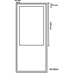 New Parvekeovi PO 14 9-10x21 karmi 115 mm valkoinen Terassin Ovet Ja Liukuovet|Terassin Ovet Ja Liukuovet
