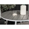 Parvekeryhmä , ø90cm, harmaa/valkoinen Break-pöytä + 2 harmaa/valkoista Spoga-tuolia*Venture Home Discount