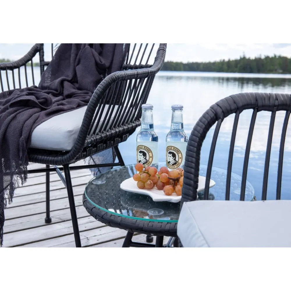 Parvekeryhmä Viga, musta*Venture Home Online