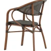 Parveketuoli Vila, musta/ruskea*Venture Home Clearance