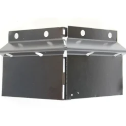 Patolevyn ilmastoivan reunalistan ulkokulma , metalli, musta, 4kpl*PP-Tuote Best
