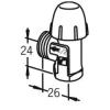 Best Patteriventtiili Stabila 442215 DN15 pystykulma ilman liitintä Patteritermostaatit