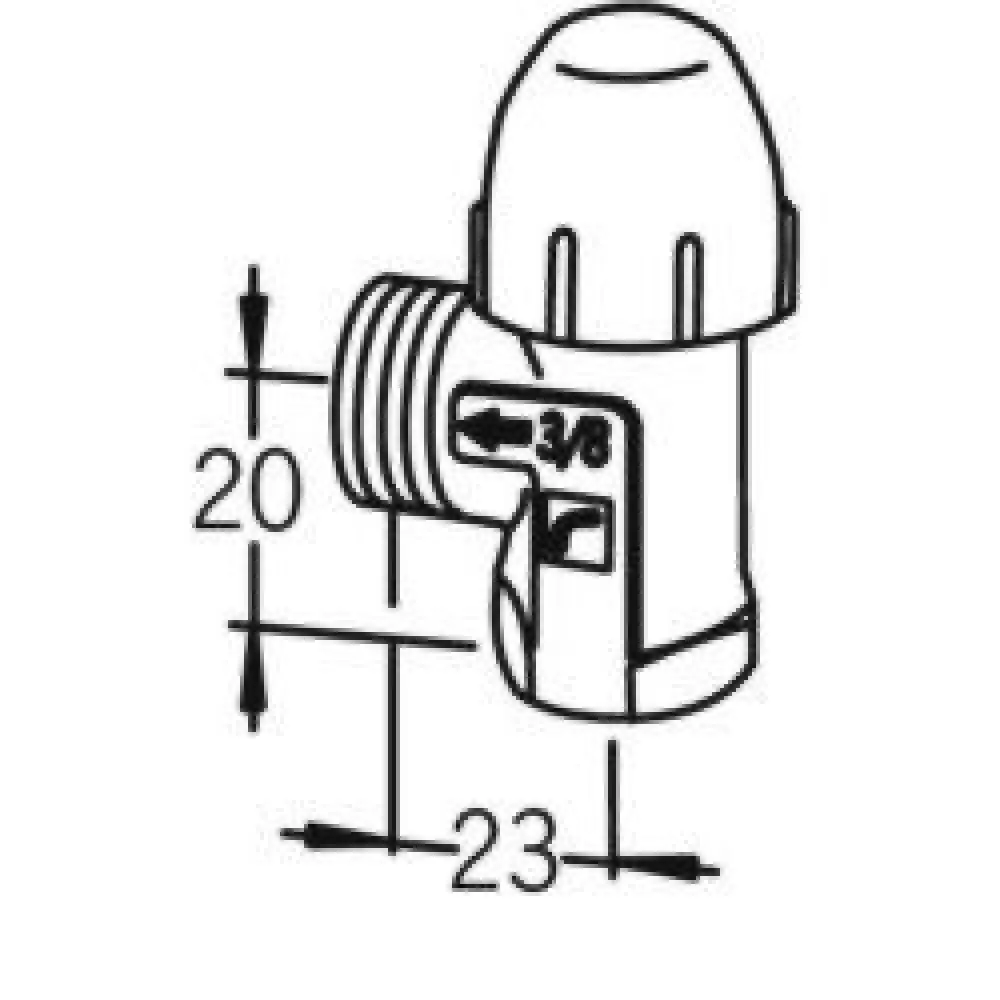 Clearance Patteriventtiili Stabila 442210 DN10 pystykulma ilman liitintä Patteritermostaatit