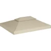 Paviljongin kangaskatto 310g/m² beige 3x4m*FinePRICE Sale