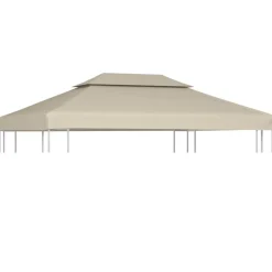 Paviljongin kangaskatto 310g/m² beige 3x4m*FinePRICE Sale
