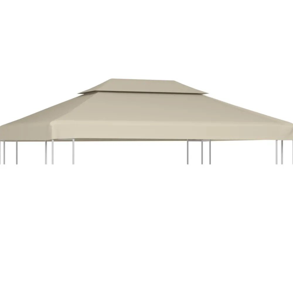 Paviljongin kangaskatto 310g/m² beige 3x4m*FinePRICE Sale