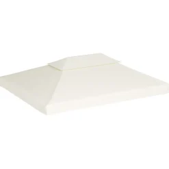 Best Paviljongin kangaskatto 310g/m² kermanvalkoinen 3x4m Paviljongit|Paviljongit