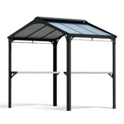 New Paviljonki Austin, 4.3m², 1.8x2.4m, harmaa Paviljongit|Grillikatokset