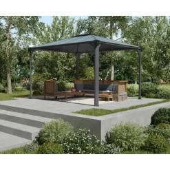 Outlet Paviljonki Martinique 3600 3 x 3,6 m 10,8 m² harmaa Paviljongit|Paviljongit