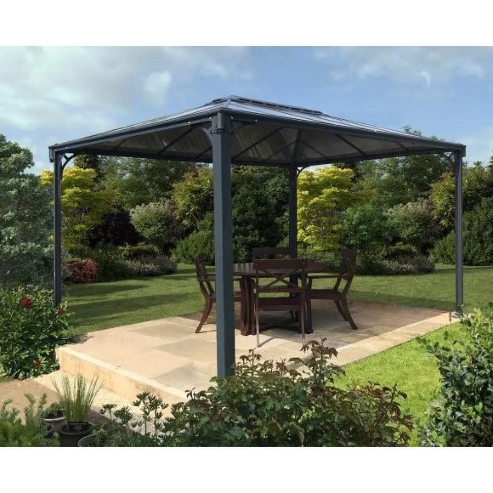 Outlet Paviljonki Martinique 3600 3 x 3,6 m 10,8 m² harmaa Paviljongit|Paviljongit