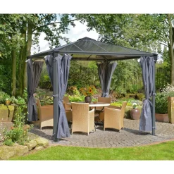 Clearance Paviljonki Palermo 3000 3 x 3 m 8,7 m² harmaa Paviljongit|Paviljongit