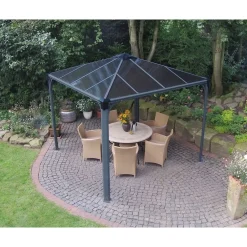 Clearance Paviljonki Palermo 3000 3 x 3 m 8,7 m² harmaa Paviljongit|Paviljongit