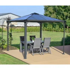 Clearance Paviljonki Palermo 3000 3 x 3 m 8,7 m² harmaa Paviljongit|Paviljongit