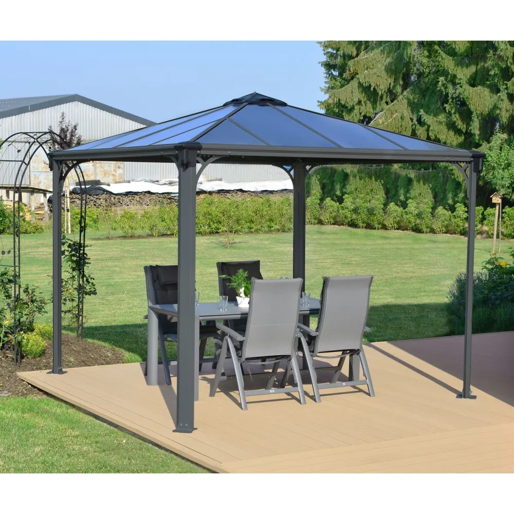 Clearance Paviljonki Palermo 3000 3 x 3 m 8,7 m² harmaa Paviljongit|Paviljongit