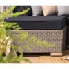 Pehmusteen päällinen Bahamas- päätymoduuliin tummanharmaa*Comfort Garden Hot