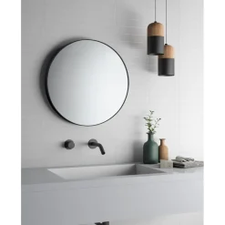 New Peili Ø 600 mm mattamusta Pyöreät Peilit