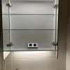 Peilikaappi LED-valaisimella Glänsa 1000 mm valkoinen*Bathlife Online