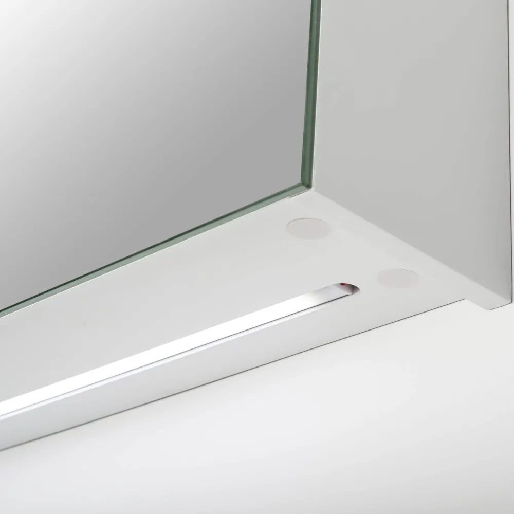 Clearance Peilikaappi LED-valaisimella Glänsa 600 mm valkoinen Peilikaapit