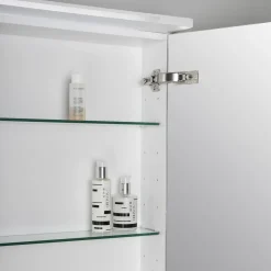 Clearance Peilikaappi LED-valaisimella Glänsa 600 mm valkoinen Peilikaapit