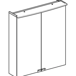 Peilikaappi LED-valolla Option Basic, pistorasia, valkoinen, eri kokoja*Geberit Outlet