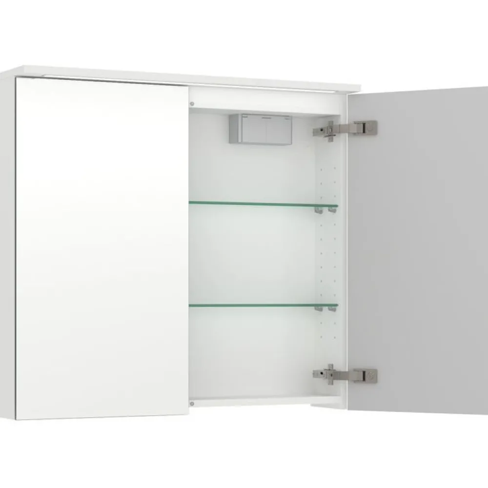 Peilikaappi LED-valolla Unic, kahdella ovella, kaksiosainen pistorasia, eri vaihtoehtoja*Temal Sale