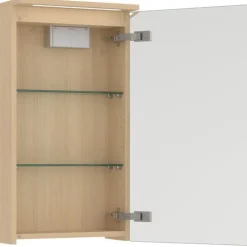 Peilikaappi LED-valolla Unic, 40x20cm, yhdellä ovella, kaksiosainen pistorasia*Temal New