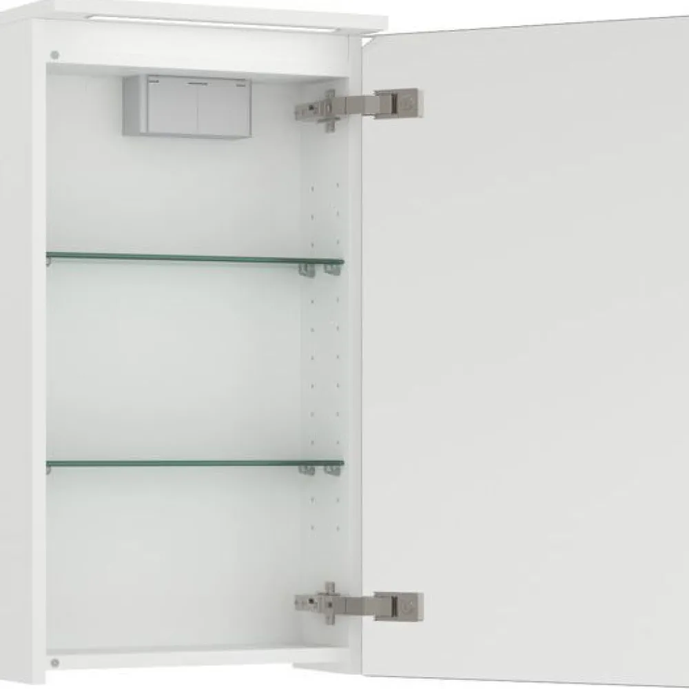 Peilikaappi LED-valolla Unic, 40x20cm, yhdellä ovella, kaksiosainen pistorasia*Temal New