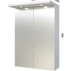 Peilikaappi Romeo, LED-valoilla, eri kokoja*Otsoson Outlet