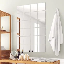 Peililaatat 48 kpl neliö lasi*FinePRICE