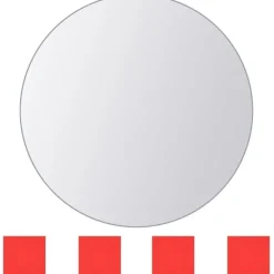 Peililaatat 8 kpl pyöreä lasi*FinePRICE Outlet