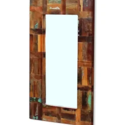 Peili täysi uusiokäytetty puu 80x50 cm*FinePRICE Online