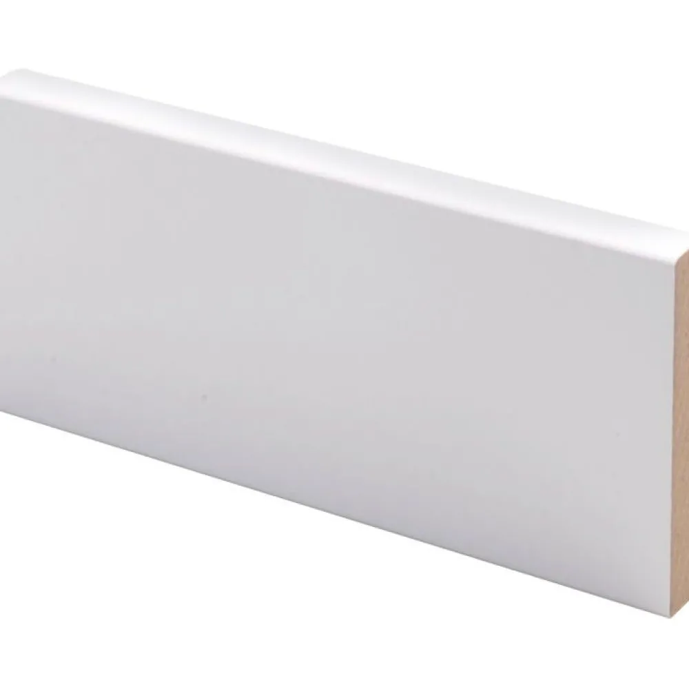 Peitelista Aava sileä 12x70x3300mm MDF valkoinen*Maler Discount