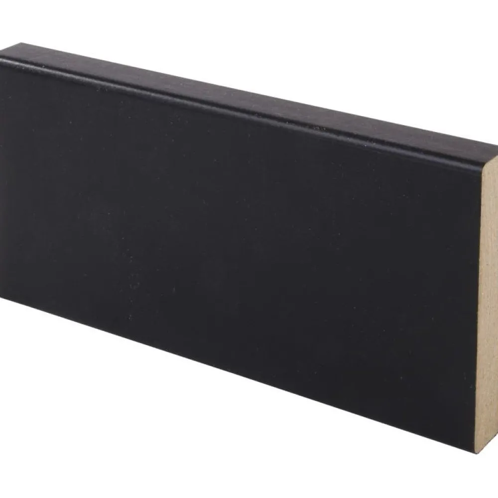 Best Peitelista Aava 12x70x3300mm MDF musta Peitelistat
