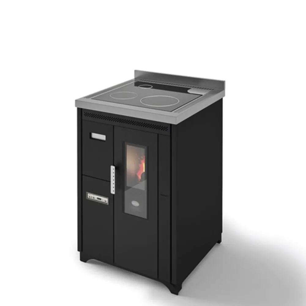 Clearance Pellettihella Nina 7.2kW, musta Pellettitakat